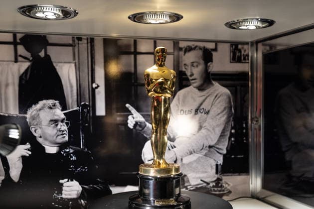 Sotheby s Icons and Bing Crosby Exhibitions press preview Oscar award in Best actor in leading role for the movie Going my Way won by Bing Crosby, part of Kathryn & Bing Crosby collection on view during press preview at Sotheby s Icons and Bing Crosby Exhibitions in New York, NY on December 13, 2025. New York New York United States Copyright: LevxRadin