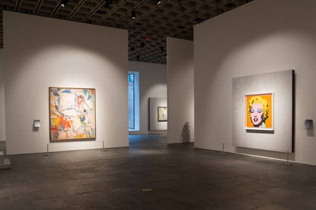 Sotheby s Icons and Bing Crosby Exhibitions press preview Willem de Kooning Interchange sold for more than 20 million dollars and Andy Warhol Shot Orange Marilyn sold for more than 17 million dollars on view during press preview at Sotheby s Icons and Bing Crosby Exhibitions in New York, NY on December 13, 2025. New York New York United States Copyright: LevxRadin