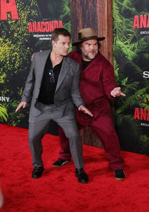 13 December 2025 - Los Angeles, California - Steve Zahn, Jack Black. Los Angeles Premiere Of Columbia Pictures Anaconda held at The United Theater on Broadwayl.in Los Angeles. Photo Copyright: xAdMediax MediaPunchx