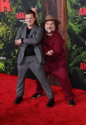 13 December 2025 - Los Angeles, California - Steve Zahn, Jack Black. Los Angeles Premiere Of Columbia Pictures Anaconda held at The United Theater on Broadwayl.in Los Angeles. Photo Copyright: xAdMediax MediaPunchx