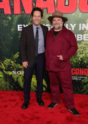 13 December 2025 - Los Angeles, California - Paul Rudd, Jack Black. Los Angeles Premiere Of Columbia Pictures Anaconda held at The United Theater on Broadwayl.in Los Angeles. Photo Copyright: xAdMediax MediaPunchx