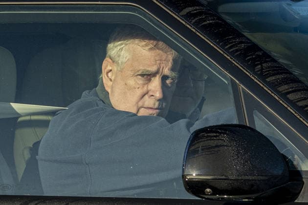 Andrew Mountbatten Windsor 13.12.2025. Andrew Mountbatten Windsor pictured today at Windsor Castle.  Copyright: xIanxWhittakerx NINTCHDBPICT001045433167