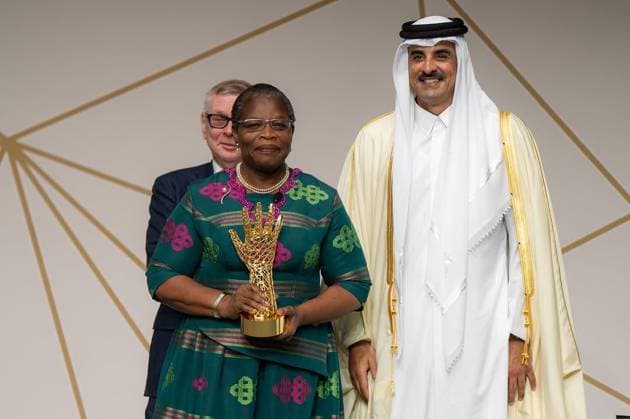 The Emir of the State of Qatar, Tamim bin Hamad Al Thani, attended the ninth edition of the Sheikh Tamim bin Hamad Al Thani International Anti-Corruption Excellence Award The Emir of the State of Qatar, Tamim bin Hamad Al Thani, attended the ninth edition of the Sheikh Tamim bin Hamad Al Thani International Anti-Corruption Excellence Award ceremony and honored the winners. Doha, Qatar, December 14, 2025. Photo by Emiri Diwan Office Doha Doha Qatar 141225_Qatar_QPO_00(13) Copyright: xapaimagesxEmirixDiwanxOfficex xapaimagesx