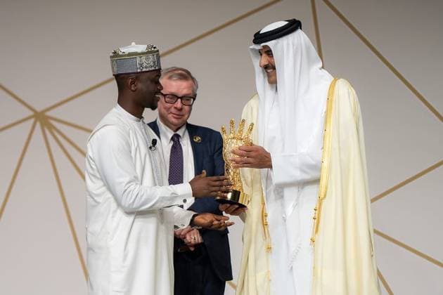 The Emir of the State of Qatar, Tamim bin Hamad Al Thani, attended the ninth edition of the Sheikh Tamim bin Hamad Al Thani International Anti-Corruption Excellence Award The Emir of the State of Qatar, Tamim bin Hamad Al Thani, attended the ninth edition of the Sheikh Tamim bin Hamad Al Thani International Anti-Corruption Excellence Award ceremony and honored the winners. Doha, Qatar, December 14, 2025. Photo by Emiri Diwan Office Doha Doha Qatar 141225_Qatar_QPO_00(3) Copyright: xapaimagesxEmirixDiwanxOfficex xapaimagesx
