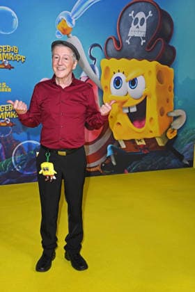 Santiago Ziesmer at the German premiere of SPONGEBOB SCHWAMMKOPF PIRATEN AHOI at the cinema in the Kulturbrauerei in Berlin on 14 12 2025