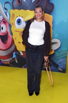 Michelle Bischoff Are you the one AYTO at the German premiere of SPONGEBOB SCHWAMMKOPF PIRATEN AHOI at the cinema in the Kulturbrauerei in Berlin on 14 12 2025