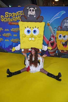 Klaudia Giez at the German premiere of SPONGEBOB SCHWAMMKOPF PIRATEN AHOI at the cinema in the Kulturbrauerei in Berlin on 14 12 2025