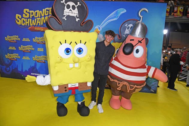 Benni Kalcher Benni BK at the German premiere of SPONGEBOB SCHWAMMKOPF PIRATEN AHOI at the cinema in the Kulturbrauerei in Berlin on 14 12 2025