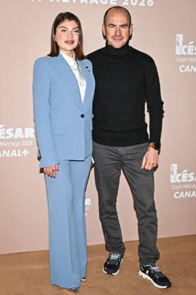 Photocall Courts Metrages Cesar 2026 in Paris FA Masha Kondakova poses with her producer for a photocall during the Brunch of Courts Metrages Cesar 2026 in Paris on December 14, 2025. Photo by Firas Abdullah ABACAPRESS.COM Paris Ile-de-France France  Copyright: xAbdullahxFiras ABACAx