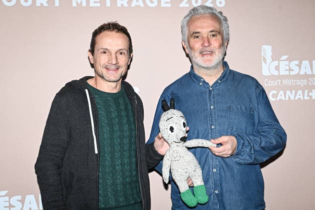 Photocall Courts Metrages Cesar 2026 in Paris FA Pierre-Luc Granjon poses next to Yves Bouveret for a photocall during the Brunch of Courts Metrages Cesar 2026 in Paris on December 14, 2025. Photo by Firas Abdullah ABACAPRESS.COM Paris Ile-de-France France  Copyright: xAbdullahxFiras ABACAx