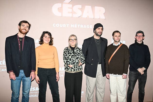 Photocall Courts Metrages Cesar 2026 in Paris FA (L-R) Arnaud Delmarle, Lea Oury, Joanna Sitkowska, Wyssem Romdhane, Rod Paradot and Kevin Rousseau pose for a photocall during the Brunch of Courts Metrages Cesar 2026 in Paris on December 14, 2025. Photo by Firas Abdullah ABACAPRESS.COM Paris Ile-de-France France  Copyright: xAbdullahxFiras ABACAx
