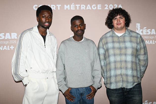 Photocall Courts Metrages Cesar 2026 in Paris FA Saabo Balde, Djiby Kebe and Selim Moundy pose for a photocall during the Brunch of Courts Metrages Cesar 2026 in Paris on December 14, 2025. Photo by Firas Abdullah ABACAPRESS.COM Paris Ile-de-France France  Copyright: xAbdullahxFiras ABACAx