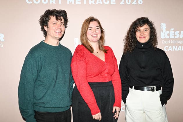 Photocall Courts Metrages Cesar 2026 in Paris FA (L-R) Guillaume Brac, Louise Courvoisier and Céline Devaux pose for a photocall during the Brunch of Courts Metrages Cesar 2026 in Paris on December 14, 2025. Photo by Firas Abdullah ABACAPRESS.COM Paris Ile-de-France France  Copyright: xAbdullahxFiras ABACAx