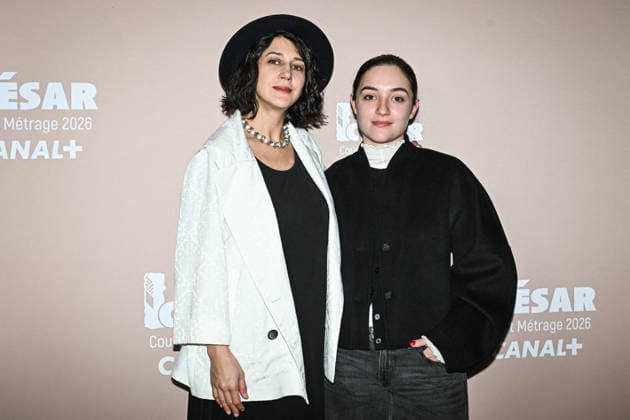 Photocall Courts Metrages Cesar 2026 in Paris FA (L-R) Zar Amir Ebrahimi and Luana Bajrami pose for a photocall during the Brunch of Courts Metrages Cesar 2026 in Paris on December 14, 2025. Photo by Firas Abdullah ABACAPRESS.COM Paris Ile-de-France France  Copyright: xAbdullahxFiras ABACAx