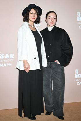Photocall Courts Metrages Cesar 2026 in Paris FA (L-R) Zar Amir Ebrahimi and Luana Bajrami pose for a photocall during the Brunch of Courts Metrages Cesar 2026 in Paris on December 14, 2025. Photo by Firas Abdullah ABACAPRESS.COM Paris Ile-de-France France  Copyright: xAbdullahxFiras ABACAx