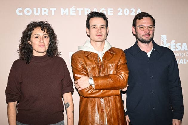 Photocall Courts Metrages Cesar 2026 in Paris FA (L-R) A guest, Ambroise Rateau and Lucas Tothe pose for a photocall during the Brunch of Courts Metrages Cesar 2026 in Paris on December 14, 2025. Photo by Firas Abdullah ABACAPRESS.COM Paris Ile-de-France France  Copyright: xAbdullahxFiras ABACAx