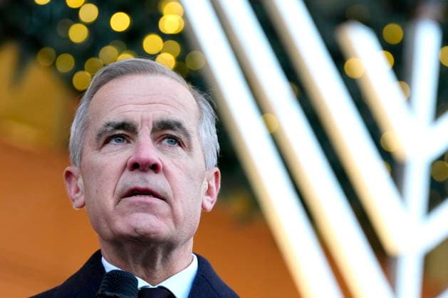 December 14, 2025, Ottawa, On, CAN: Prime Minister Mark Carney speaks as he participates in the lighting of the menorah at City Hall in Ottawa to celebrate Hanukkah and show solidarity with the Jewish community in the aftermath of a deadly shooting at an event in Sydney, Australia, on Sunday, Dec. 14, 2025. Ottawa CAN  - ZUMAc35_ 20251214_zaf_c35_003 Copyright: xJustinxTangx