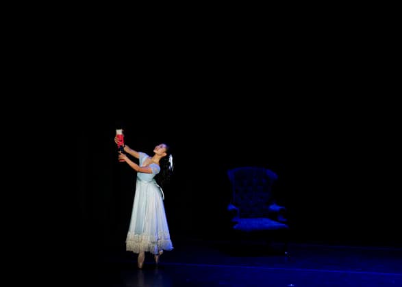 Dancers perform on stage at the Joffrey Ballet School performance of The Nutcracker at the LaGuardia Performing Arts Center on Sunday, December 14, 2025 in New York City.  NYP20251214110 JohnxAngelillo