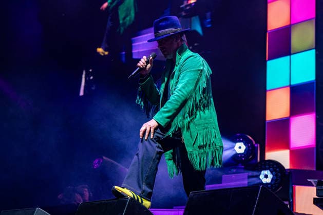Jamiroquai live at The O2 Arena in London - 14 Dec 2025 Jamiroquai lead by Jay Kay seen performing live on stage at the O2 Arena Funk and acid jazz band Jamiroquai lead by Jay Kay played a second date at London s O2 Arena on 14th December 2025 the last date of their The Heels Of Steel Tour London United Kingdom Copyright: xBonniexBritainx xSOPAxImagesx JKA04718
