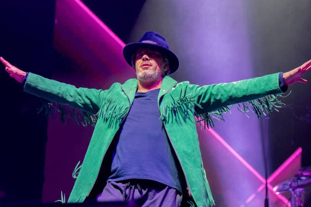 December 14, 2025, London, United Kingdom: Jay Kay and band Jamiroquai seen performing live on stage at the O2 Arena Funk and acid jazz band Jamiroquai lead by Jay Kay played a second date at London s O2 Arena on 14th December 2025 the last date of their The Heels Of Steel Tour London United Kingdom - ZUMAs197 20251214_aaa_s197_255 Copyright: xBonniexBritainx