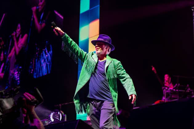 December 14, 2025, London, United Kingdom: Jamiroquai lead by Jay Kay seen performing live on stage at the O2 Arena Funk and acid jazz band Jamiroquai lead by Jay Kay played a second date at London s O2 Arena on 14th December 2025 the last date of their The Heels Of Steel Tour London United Kingdom - ZUMAs197 20251214_aaa_s197_262 Copyright: xBonniexBritainx