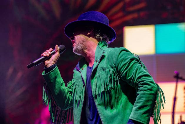 December 14, 2025, London, United Kingdom: Jay Kay and band Jamiroquai seen performing live on stage at the O2 Arena Funk and acid jazz band Jamiroquai lead by Jay Kay played a second date at London s O2 Arena on 14th December 2025 the last date of their The Heels Of Steel Tour London United Kingdom - ZUMAs197 20251214_aaa_s197_266 Copyright: xBonniexBritainx