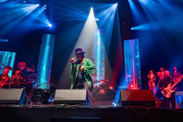 December 14, 2025, London, United Kingdom: Jamiroquai lead by Jay Kay seen performing live on stage at the O2 Arena Funk and acid jazz band Jamiroquai lead by Jay Kay played a second date at London s O2 Arena on 14th December 2025 the last date of their The Heels Of Steel Tour London United Kingdom - ZUMAs197 20251214_aaa_s197_272 Copyright: xBonniexBritainx
