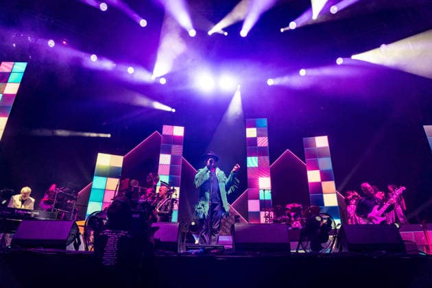 December 14, 2025, London, United Kingdom: Jamiroquai lead by Jay Kay seen performing live on stage at the O2 Arena Funk and acid jazz band Jamiroquai lead by Jay Kay played a second date at London s O2 Arena on 14th December 2025 the last date of their The Heels Of Steel Tour London United Kingdom - ZUMAs197 20251214_aaa_s197_274 Copyright: xBonniexBritainx