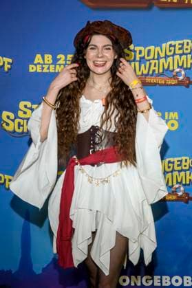 ABBberlin Klaudia Giez as a guest on the yellow carpet at the German premiere of SPONGEBOB SCHWAMMKOPF PIRATEN AHOI at the cinema in the Kulturbrauerei on 14 12 2025 Berlin Germany