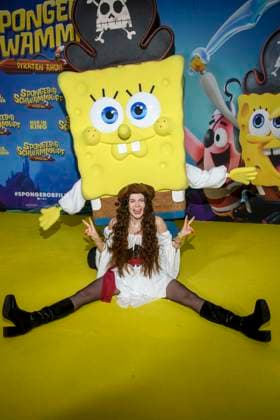ABBberlin Klaudia Giez as a guest on the yellow carpet at the German premiere of SPONGEBOB SCHWAMMKOPF PIRATEN AHOI at the cinema in the Kulturbrauerei on 14 12 2025 Berlin Germany