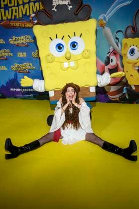 ABBberlin Klaudia Giez as a guest on the yellow carpet at the German premiere of SPONGEBOB SCHWAMMKOPF PIRATEN AHOI at the cinema in the Kulturbrauerei on 14 12 2025 Berlin Germany