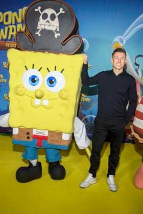 ABBberlin The Youtuber iCrimax Maximilian Schuster as a guest on the yellow carpet at the German premiere of SPONGEBOB SCHWAMMKOPF PIRATEN AHOI at the cinema in the Kulturbrauerei on 14 12 2025 Berlin Germany