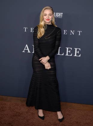 Testament of Ann Lee Premiere - Los Angeles, USA LOS ANGELES, USA. December 14, 2025: Amanda Seyfried at the premiere of The Testament of Ann Lee at the Linwood Dunn Theatre. Los Angeles CA USA  Copyright: xPaulxSmith Featureflashx