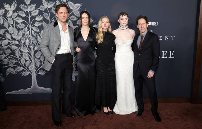 14 December 2025 - Los Angeles, California - Lewis Pullman, Stacy Martin, Amanda Seyfried, Thomasin McKenzie, Tim Blake Nelson Los Angeles Premiere Of Searchlight Pictures The Testament Of Ann Lee held at Linwood Dunn Theater.in Los Angeles. Los Angeles USA - ZUMAa123 20251214_zaa_a123_084 Copyright: xADx