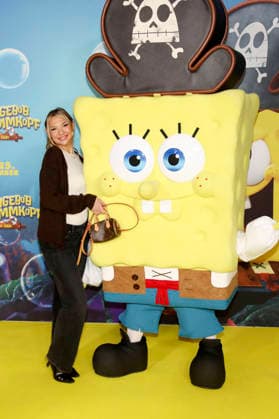 Michelle Bischoff at the premiere of the movie SpongeBob SquarePants Pirates Ahoy at the cinema in the KulturBrauerei Berlin, 14 12 2025 Foto:xAgenturxWehnertx xGränzdörferx xFuturexImagex spongebob_5211