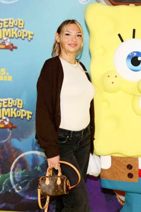 Michelle Bischoff at the premiere of the movie SpongeBob SquarePants Pirates Ahoy at the cinema in the KulturBrauerei Berlin, 14 12 2025 Foto:xAgenturxWehnertx xGränzdörferx xFuturexImagex spongebob_5213