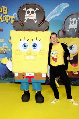 Malte Arkona at the premiere of the movie SpongeBob SquarePants Pirates Ahoy at the cinema in the KulturBrauerei Berlin, 14 12 2025 Foto:xAgenturxWehnertx xGränzdörferx xFuturexImagex spongebob_5215