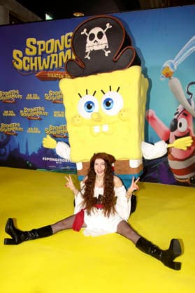 Klaudia Giez at the premiere of the movie SpongeBob SquarePants Pirates Ahoy at the cinema in the KulturBrauerei Berlin, 14 12 2025 Foto:xAgenturxWehnertx xGränzdörferx xFuturexImagex spongebob_5219
