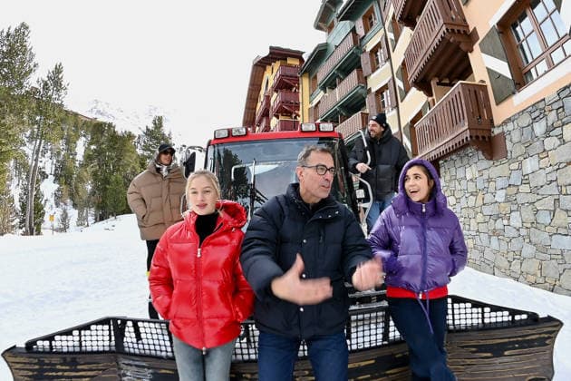 Les Arcs Film Festival - Day Three. FC LES ARCS, FRANCE - DECEMBER 15Monia Chokri, Damien Bonnard, Nadia Tereszkiewics, Dominik Moll and Dom la Nena attends a photocall during Day Three of Les Arcs Film Festival on December 15, 2025 in Les Arcs, France. Photo by Franck Castel ABACAPRESS.COM Les Arcs France  Copyright: xCastelxFranck ABACAx