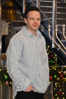 NEW YORK, NY- DECEMBER 15: Mark O™Brien pictured as the cast of Peacock™s upcoming espionage thriller series, The Copenhagen Test visit the Empire State Building Observatory ahead of it™s December 27th premiere in New York City on December 15, 2025. Copyright: xMediaPunchx