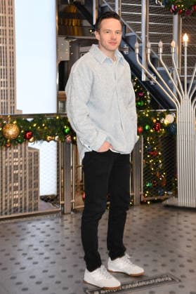 NEW YORK, NY- DECEMBER 15: Mark O™Brien pictured as the cast of Peacock™s upcoming espionage thriller series, The Copenhagen Test visit the Empire State Building Observatory ahead of it™s December 27th premiere in New York City on December 15, 2025. Copyright: xMediaPunchx