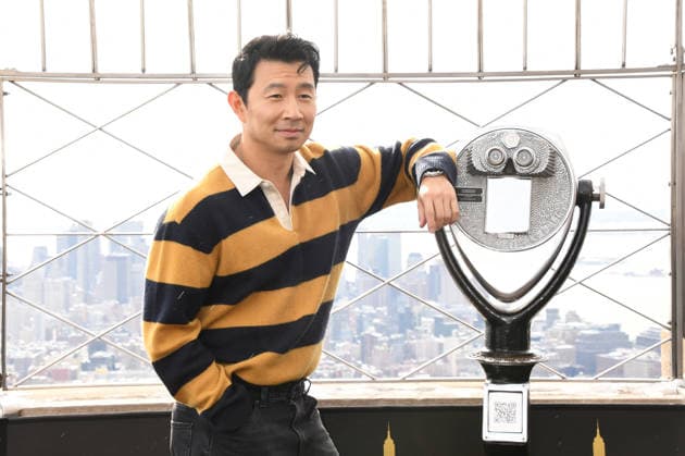 NEW YORK, NY- DECEMBER 15: Simu Liu pictured as the cast of Peacock™s upcoming espionage thriller series, The Copenhagen Test visit the Empire State Building Observatory ahead of it™s December 27th premiere in New York City on December 15, 2025. Copyright: xMediaPunchx
