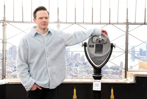 NEW YORK, NY- DECEMBER 15: Mark O™Brien pictured as the cast of Peacock™s upcoming espionage thriller series, The Copenhagen Test visit the Empire State Building Observatory ahead of it™s December 27th premiere in New York City on December 15, 2025. Copyright: xMediaPunchx