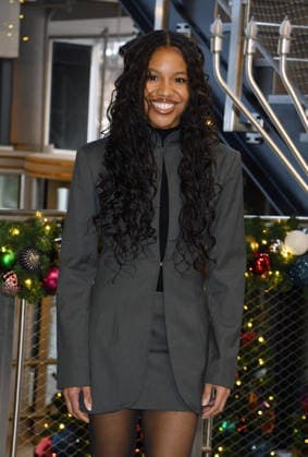 NEW YORK, NY- DECEMBER 15: Sinclair Daniel pictured as the cast of Peacock™s upcoming espionage thriller series, The Copenhagen Test visit the Empire State Building Observatory ahead of it™s December 27th premiere in New York City on December 15, 2025. Copyright: xMediaPunchx