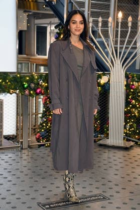 NEW YORK, NY- DECEMBER 15: Melissa Barrera pictured as the cast of Peacock™s upcoming espionage thriller series, The Copenhagen Test visit the Empire State Building Observatory ahead of it™s December 27th premiere in New York City on December 15, 2025. Copyright: xMediaPunchx