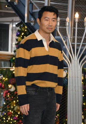 NEW YORK, NY- DECEMBER 15: Simu Liu pictured as the cast of Peacock™s upcoming espionage thriller series, The Copenhagen Test visit the Empire State Building Observatory ahead of it™s December 27th premiere in New York City on December 15, 2025. Copyright: xMediaPunchx