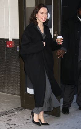 NEW YORK, NY- DECEMBER 15: Daisy Ridley seen at ABC Studios on December 15, 2025 in New York City. Copyright: xRWx