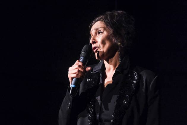 Meera Syal on stage during Mark Kermode in 3D on Monday 15 December 2025 Meera Syal on stage during Mark Kermode in 3D on Monday 15 December 2025 at BFI Southbank, London. ., Credit:Julie Edwards Avalon  Copyright: xJuliexEdwardsx xAvalonx 1059554463