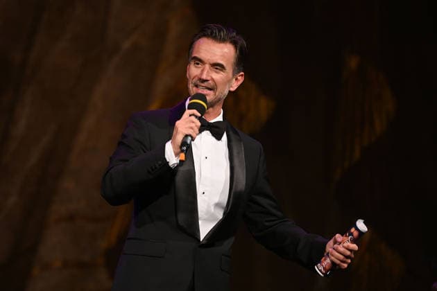 Florian SILBEREISEN presenter,actor,musician single image,cropped single motif,half figure,half figure Advent concert of the Bavarian Minister President on 15 12 2025 at the Cuvillies Theater in the Residenz in Munich
