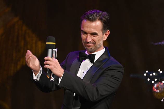 Florian SILBEREISEN presenter,actor,musician single image,cropped single motif,half figure,half figure Advent concert of the Bavarian Minister President on 15 12 2025 at the Cuvillies Theater in the Residenz in Munich